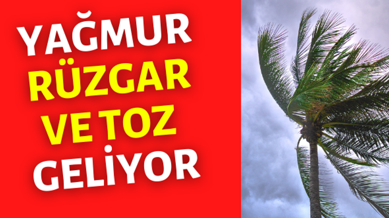 Meteorolojiden Gaziantep'e yağmur ve fırtına uyarısı uyarı !