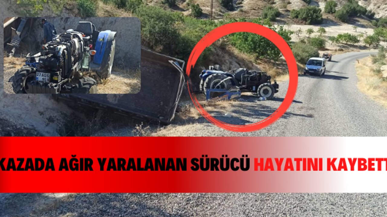 Gaziantep'te devrilen traktörün sürücüsü hayatını kaybetti