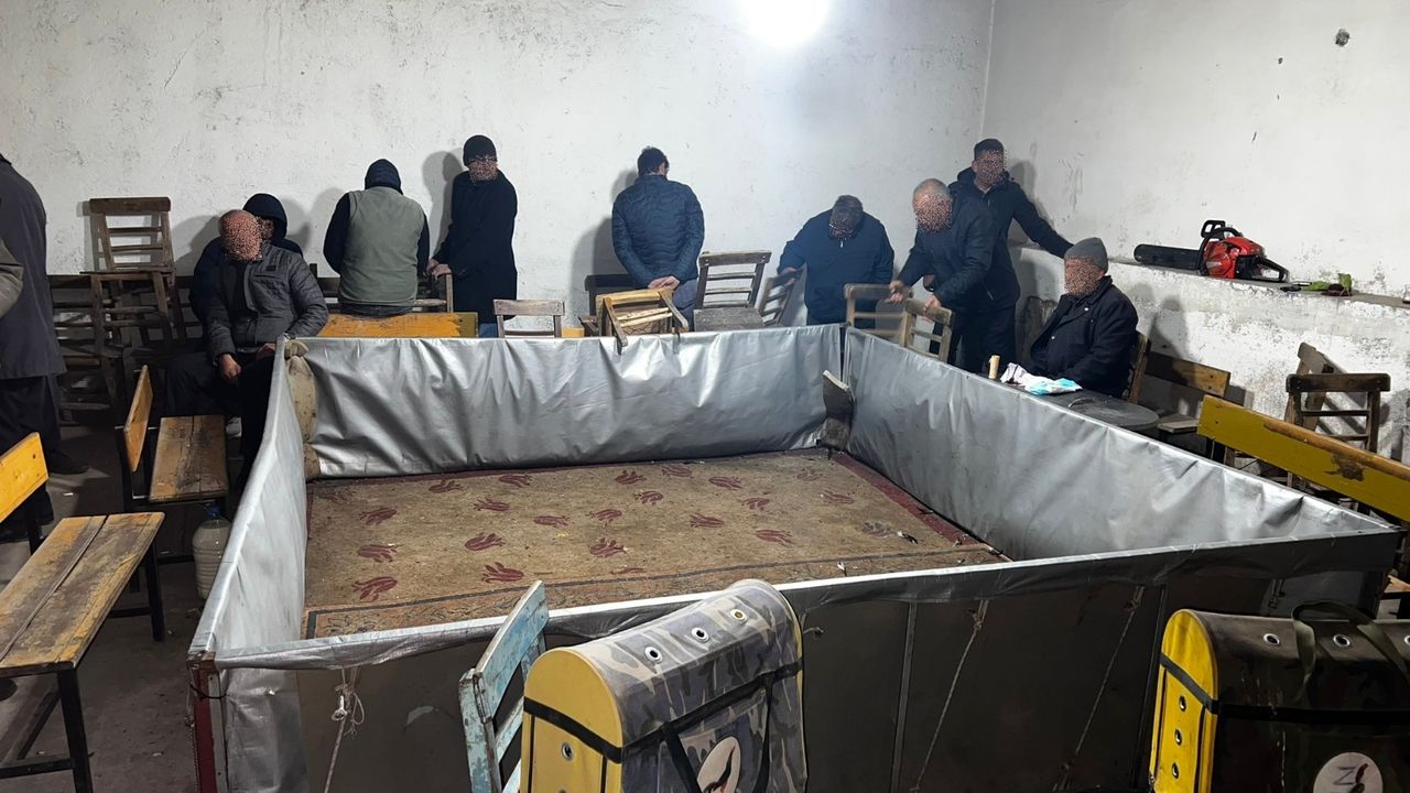 Gaziantep'te horoz dövüşü yaptıran kahvehaneye operasyon