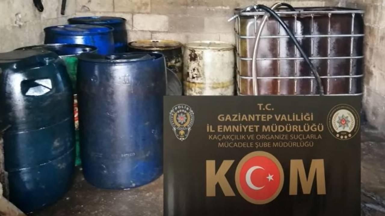 Gaziantep'te 400 litre kaçak akaryakıt ele geçirildi
