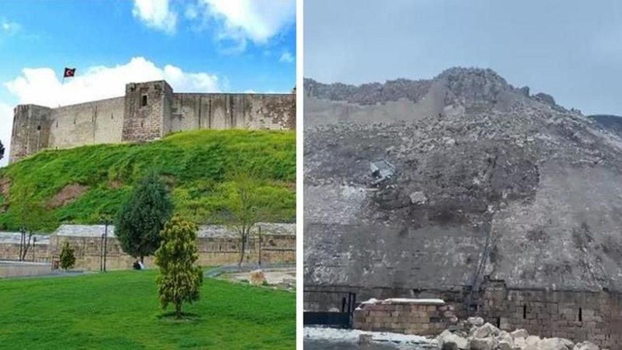 Gaziantep Kalesi, depremden kendisini koruyamadı! Yılların kalesini 7.7 ve 7.6 büyüklüğündeki iki deprem yerle bir etti!
