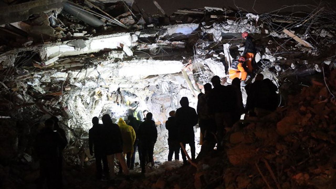 Gaziantep'te Deprem dehşeti güvenlik kameralarına yansıdı