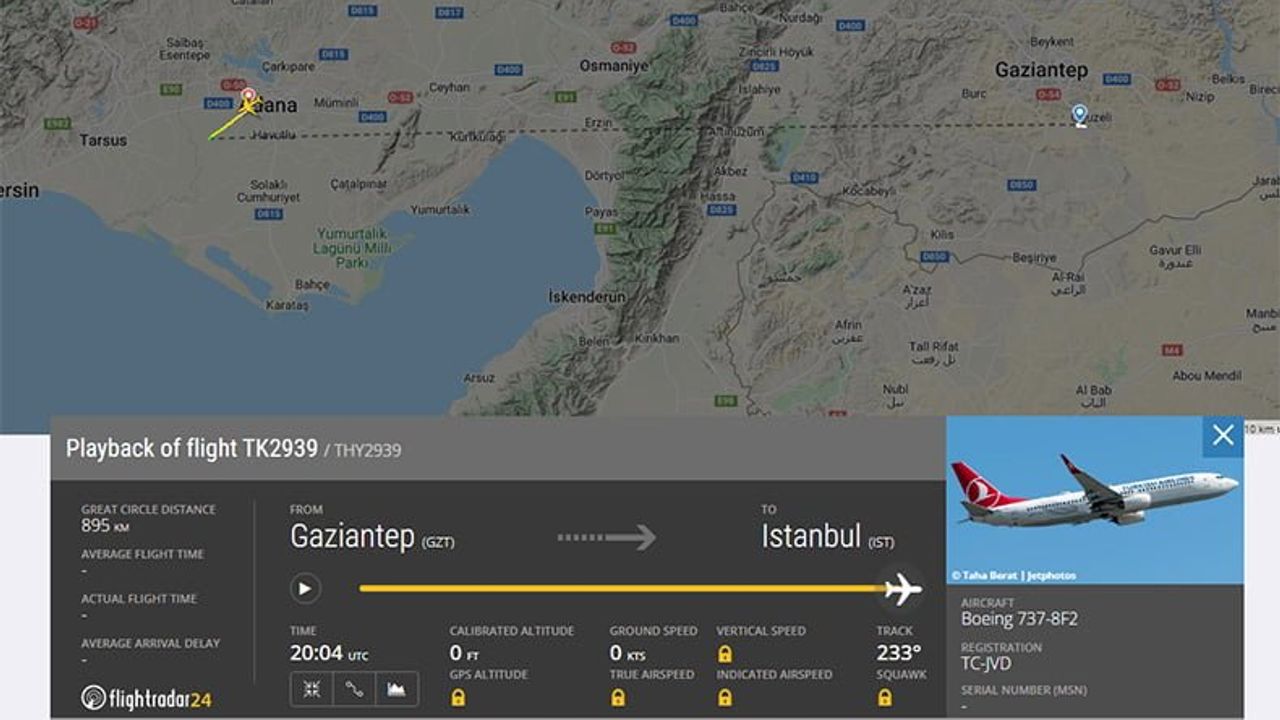 Gaziantep İstanbul Seferi Yapan Uçakta Şüpheli Cisim Paniği: Boşaltıldı!