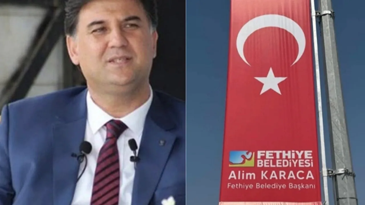 Fethiye'de Belediye Başkanının İsmiyle Türk Bayrağı Asılan Reklamlar İçin İşlem Başlatıldı