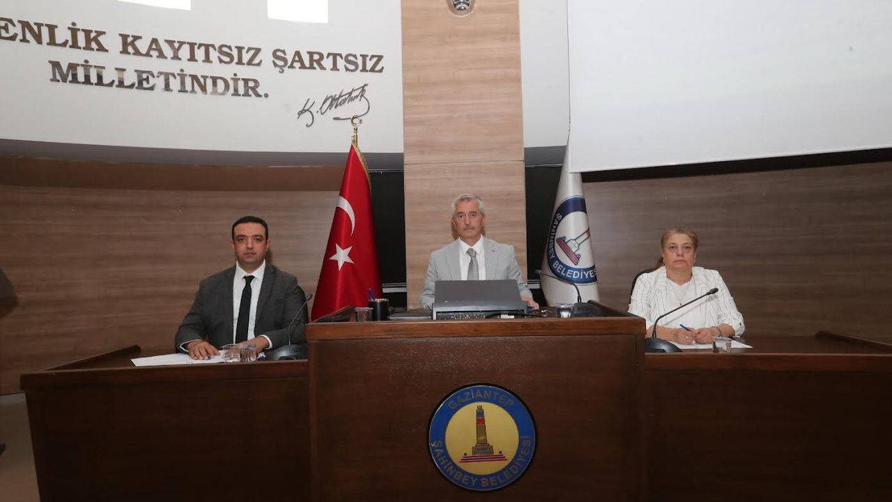 Şahinbey Belediyesi Eylül Ayı Meclis Toplantısı Yapıldı