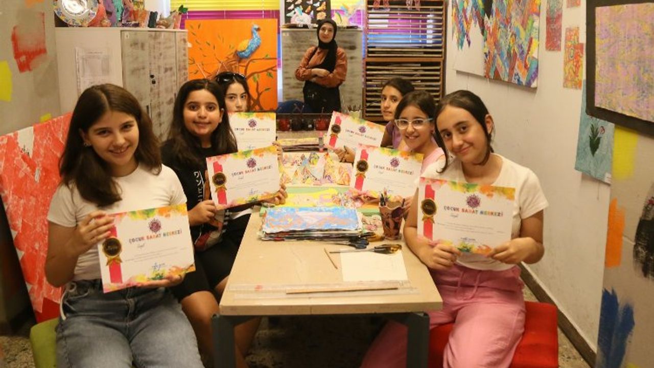 Gaziantep'te Çocuk Sanat Merkezi'nde kurslar tamamlandı