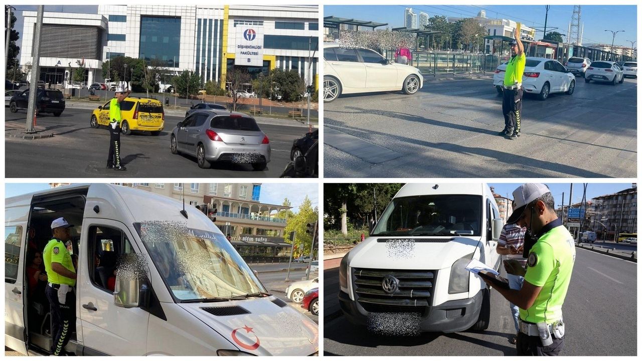 Gaziantep'te 708 Araç Trafikten Men Edildi