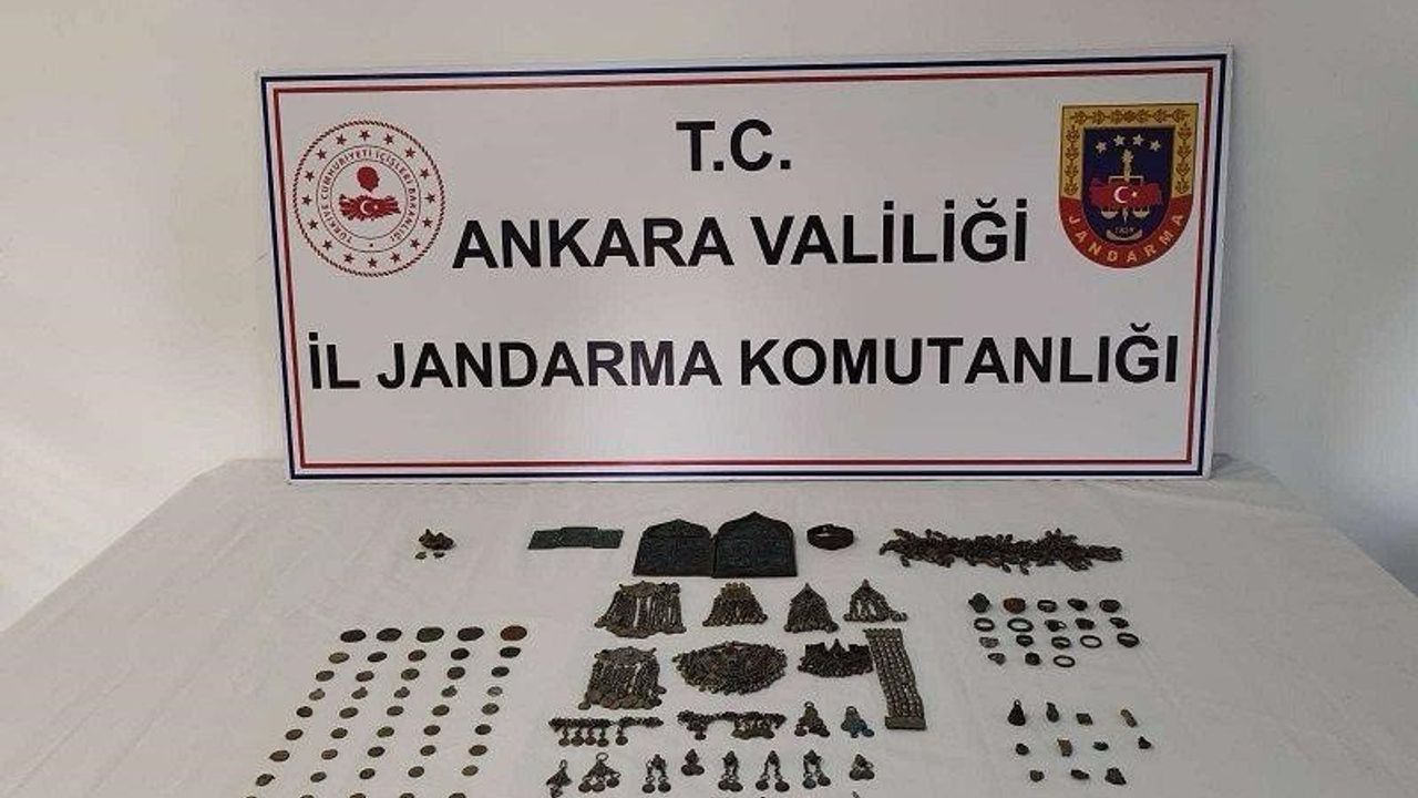 Ankara’da tarihi eser operasyonu: 2 milyon TL değerinde tarihi eser ele geçirildi
