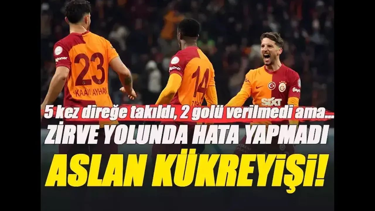 5 topu direkten dönen Galatasaray Gaziantep karşısında son anlarda 3 puanı aldı