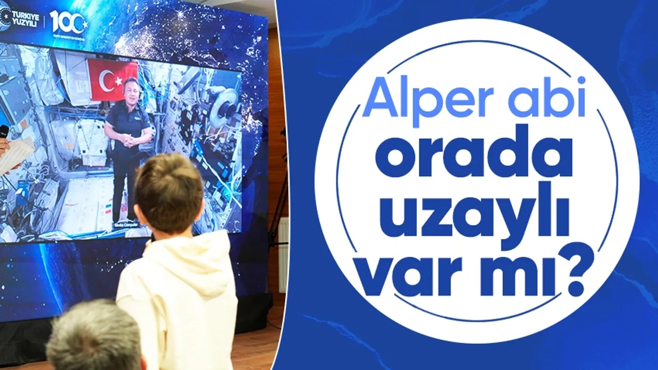 Alper Gezeravcı öğrencilerin sorularını yanıtladı: Orada uzaylı var mı?