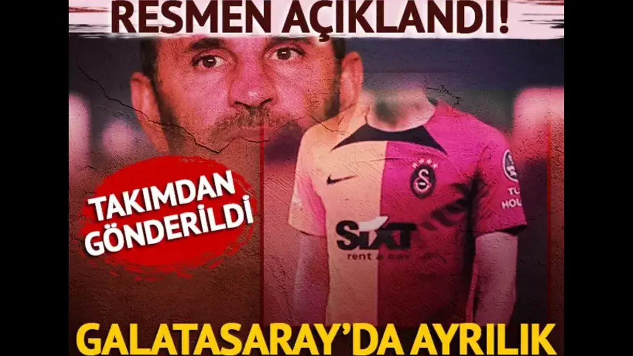 Galatasaray'da ayrılık resmen açıklandı!