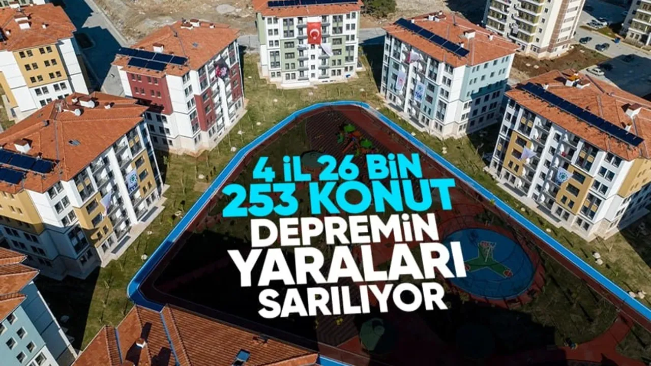 Gaziantep, Malatya, Kahramanmaraş ve Kilis'te 26 bin 253 afet konutunun kurası çekilecek