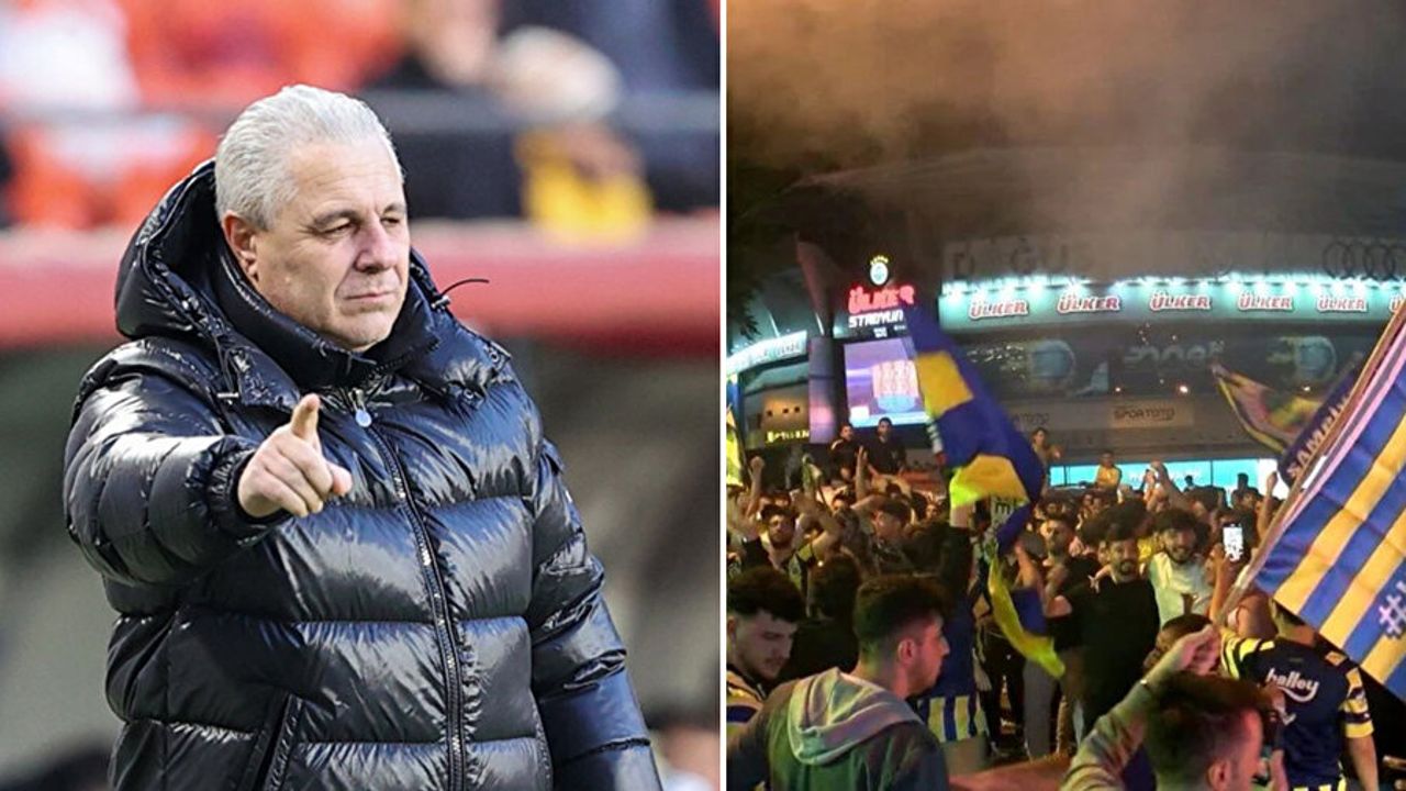 Gaziantep FK Teknik Direktörü Marius Sumudica ile Fenerbahçeli taraftar arasında gerginlik! Polis devreye girdi