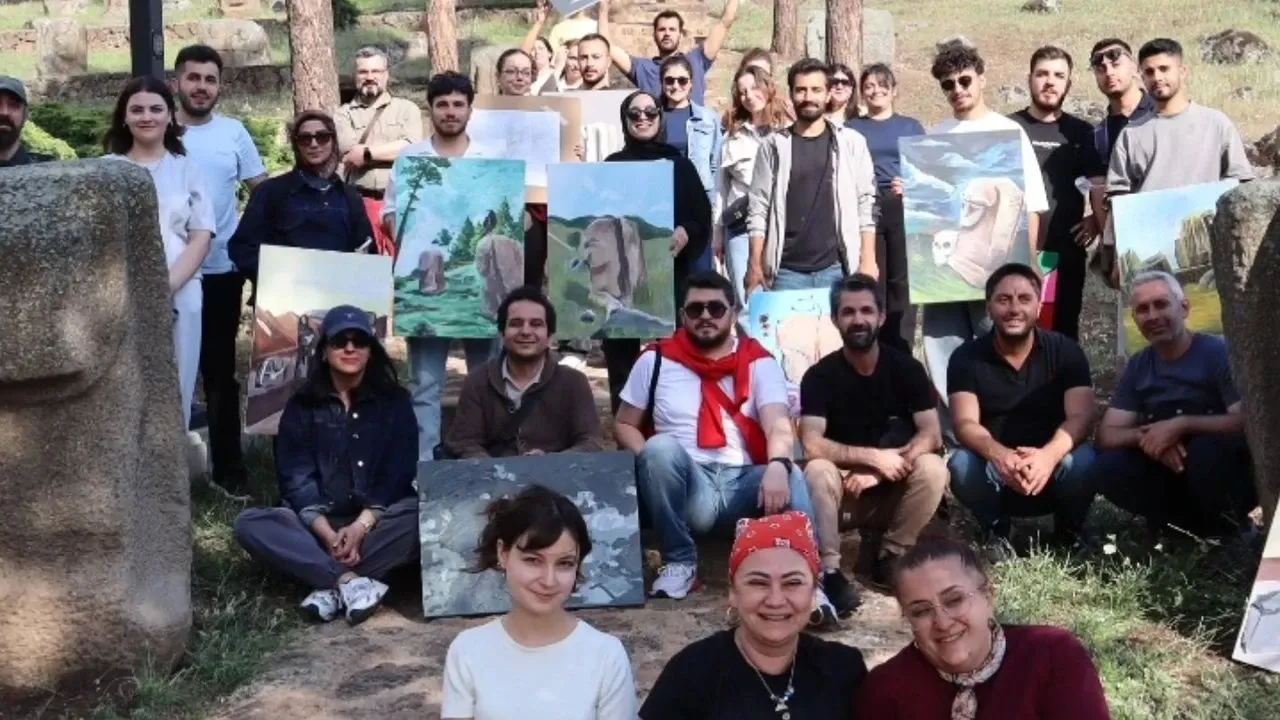 Yesemek Taş Ocağı ve Heykel Atölyesi'nde Sanat Çalıştayı gerçekleştirildi