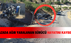 Gaziantep'te devrilen traktörün sürücüsü hayatını kaybetti