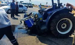 Gaziantep'te feci kaza! Otomobil ve traktör ikiye bölündü