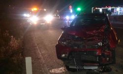 Yola aniden çıkan hayvan kazaya neden oldu: 2 yaralı