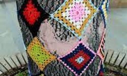 Gaziantep'te kadınlar ağaçları örgüleriyle giydirdi