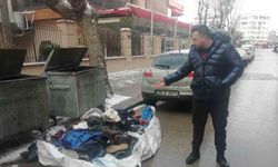 Depremzedeler için yırtık ve eskimiş eşyalar getirdiler