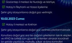 Son dakika... Kahramanmaraş, Gaziantep ve Hatay’a doğalgaz verilmeye başlandı