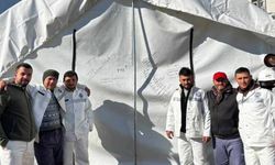 Madenciler kaldıklara çadıra not yazarak ayrıldılar