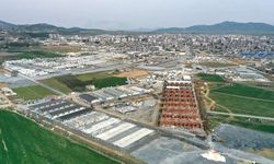 Gaziantep Nurdağı'ndaki geçici barınma merkezinin yapım aşamaları kayıt altına alındı