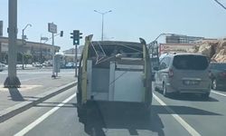 VİDEO HABER: Gaziantep'te İnanılmaz Tehlikeli Yolculuk!