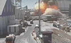 Patlama anı kamerada