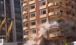 VİDEO HABER | Gaziantep'te Ağır Hasarlı Bina Yerle Bir Oldu!