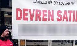 VİDEO HABER / İflas eden bir işletmenin astığı pankart dikkat çekti:  "Şaka şaka battık."