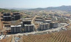 Gaziantep Nurdağı'nda 26 bloktan oluşan kalıcı konut projesinde kaba inşaatın yüzde 70'i tamamlandı