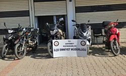 Gaziantep’te "dur" ihtarına uymayan şahsın garajında 5 çalıntı motosiklet bulundu