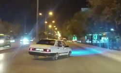 Gaziantep'te Drift Atan Sürücüye Ağır Ceza