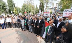 Gaziantep ve Şanlıurfa'da İsrail'in Filistin'deki saldırılarına tepki