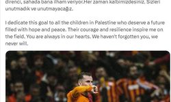 Kerem Aktürkoğlu, attığı golü Filistinli çocuklara armağan etti