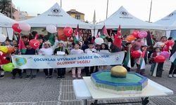 Gaziantep'te İsrail'in Gazze'ye saldırıları çocuklar tarafından protesto edildi