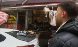 VİDEO/Bir esnaf, aracını dükkanının önüne park ettiği için Alman gurbetçilerden para istedi.