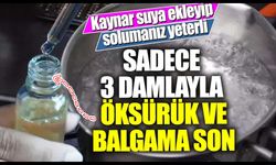 Kaynar suya ekleyip solumanız yeterli! Sadece 3 damlayla öksürük ve balgama son