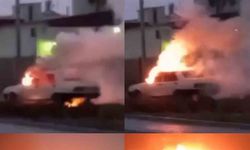 VİDEO / Tofaş marka otomobilini yaktı, bir de görüntüsünü çekti