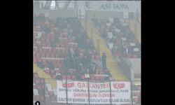 Gaziantep Fk Bodrum Fk maçında ki anlamlı pankart.