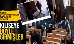 Sarıyer'de kilise saldırısı! Saniyeler öncesi kameralara yansıdı