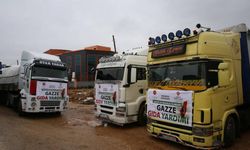 Gaziantep'ten Gazze'ye 10 tır gıda yardımı yola çıktı