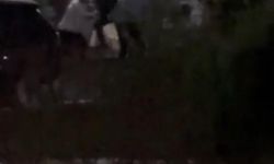 Park kavgası kamerada: Komşusunun kafasına yerinden söktüğü süs lambasıyla vurdu