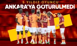 Galatasaray'da, Ankara kafilesine 5 önemli oyuncu götürülmedi
