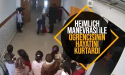 Öğretmenin ’heimlich manevrası’ öğrencinin hayatını kurtardı...O anlar kamerada