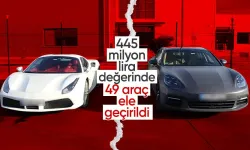 Gümrük muhafaza ekiplerince 445 milyon Türk lirası değerinde 49 araç ele geçirildi