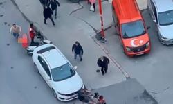 Esnaf ile motor kuryeler arasında “paketleme” kavgası kamerada