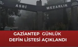 İşte Gaziantep'te defin listesi! Gaziantep'te bugün kaç kişi vefat etti? 10 Ekim 2025 Cuma
