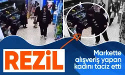 Kırklareli'de skandal olay! Markette alışveriş yapan kadını önce taciz etti ardından elini kolunu sallayarak uzaklaştı