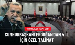 Cumhurbaşkanı Erdoğan'dan 4 il için özel talimat: ''Bu illere ayrı çalışın, sorumluları tespit edin''